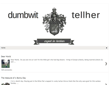 Tablet Screenshot of dumbwittellher.net